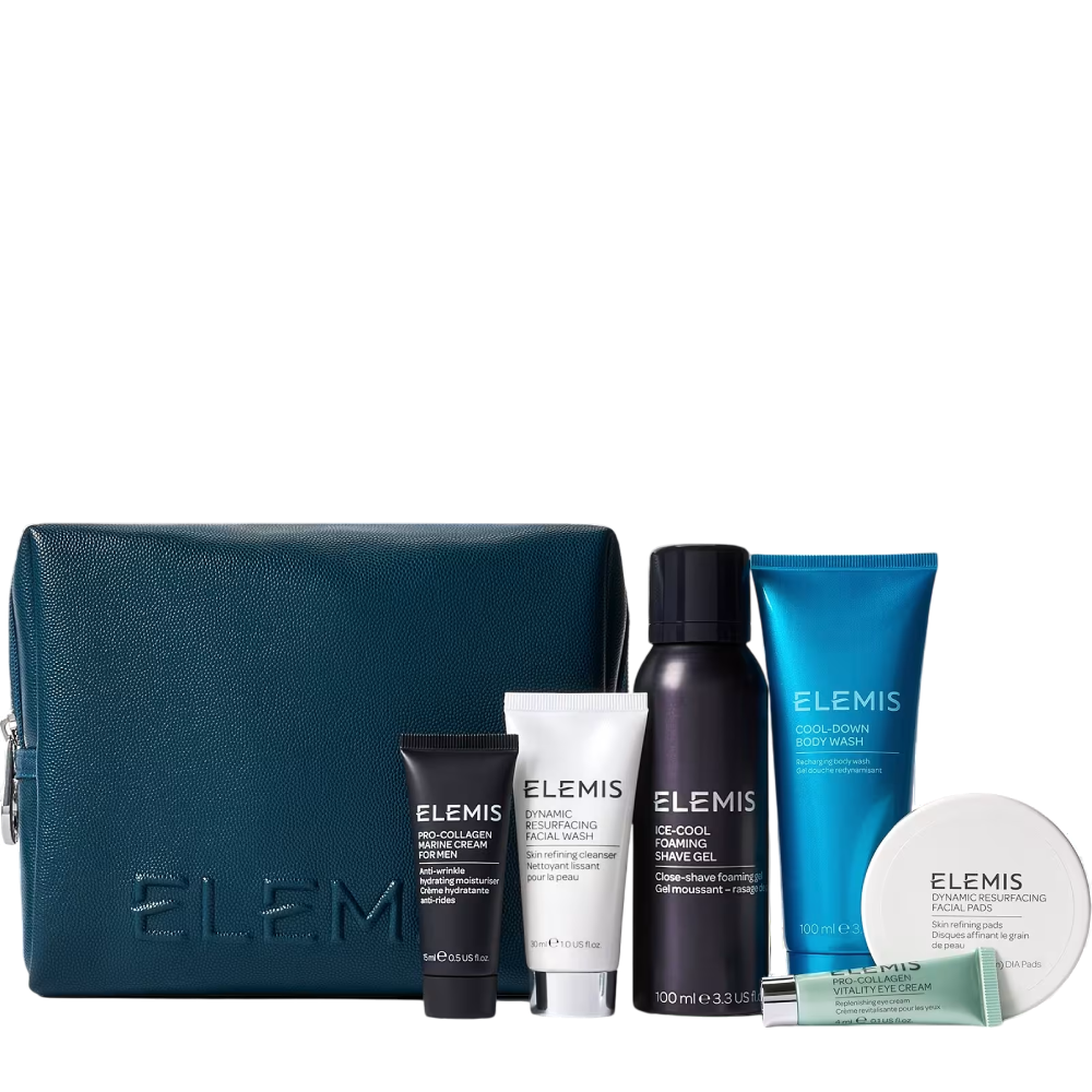 ELEMIS Kit: Away for the Holidays Men's Skincare - Набір для чоловіків «Святкові мандрівки»
